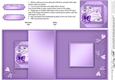 Daisies on Metallic Lace No-Hole Fold Back Card