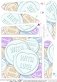 With Love Sweet Heart Fan Pyramage Topper