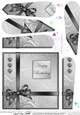 Elegant Flourish Quick Card with Fan Pyramage Topper