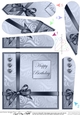 Elegant Flourish Quick Card with Fan Pyramage Topper