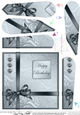 Elegant Flourish Quick Card with Fan Pyramage Topper