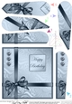 Elegant Flourish Quick Card with Fan Pyramage Topper