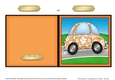 Floral Funky Car Quick Cut and Fold Card