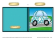 Floral Funky Car Quick Cut and Fold Card