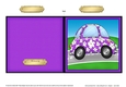 Floral Funky Car Quick Cut and Fold Card