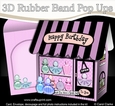 3D Shoppe Pop Up Rubber Band Card Kit - The Sweet Scent of Success Perfume Shop
