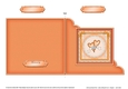 Adorable Romantic Love Hearts Quick Cut & Fold Corner Card  