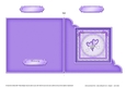 Adorable Romantic Love Hearts Quick Cut & Fold Corner Card  