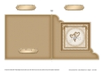 Adorable Romantic Love Hearts Quick Cut & Fold Corner Card  