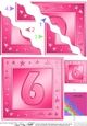 6th Birthday Bright Metallic Age Wavy Corner side stacker