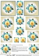 Flowers and Pearls Pyramage sheet