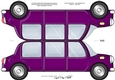 Large DL Stretch Limo Shaped Card