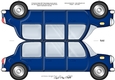 Large DL Stretch Limo Shaped Card