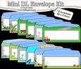 10 Mini DL (80 x 215mm) Scene envelope Kit