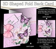 3D Shaped No-Hole Fold Back Mini Kit - Birdcage, Butterfly Bouquet Flowers & Lace 