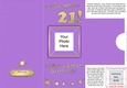 Add a Photo 21st Birthday Card with easy fold frame