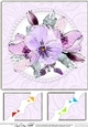 8 x 8 Posy and Pearls Scalloped corner Topper
