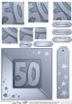 50th Metallic Age Quick Card with Twisted Pyramage