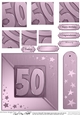 50th Metallic Age Quick Card with Twisted Pyramage