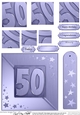 50th Metallic Age Quick Card with Twisted Pyramage