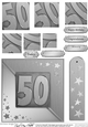 50th Metallic Age Quick Card with Twisted Pyramage