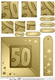 50th Metallic Age Quick Card with Twisted Pyramage
