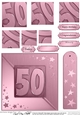 50th Metallic Age Quick Card with Twisted Pyramage