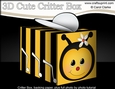 3D Cute Critter Treat Box Gift Set Mini Kit - Bumble Bee