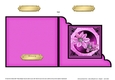 Clematis Cut and Fold Corner Card