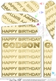 Birthday GODSON Fan Pyramage Topper