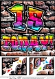 8 x 8 Graffiti Birthday 15 TODAY Scalloped corner Topper