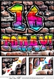 8 x 8 Graffiti Birthday 16 TODAY Scalloped corner Topper