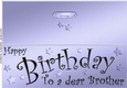 Large DL Birthday BROTHER quick Cut and Fold Card