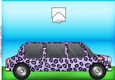 Large DL Leopardskin stretch limo quick Cut & Fold Card 