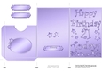Elegant Metallic 21st Birthday Lottery Wallet Card