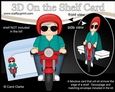 3D On the Shelf Card Kit - Old Man Ardie Rides his Motorbike