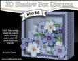 3D Floral Diorama Shadow Box Card Mini Kit  - Pretty Violas