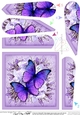 Butterflies & Flowers Fan Pyramage Topper