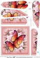 Butterflies & Flowers Fan Pyramage Topper