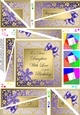 Floral Elegance Happy Birthday Daughter Twisted Spiral Side Stacker