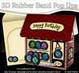 3D Shoppe Pop Up Rubber Band Card Kit - The Groovy Little Record Shop
