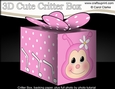 3D Cute Critter Treat Box Gift Set Mini Kit - Butterfly
