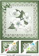 8 x 8 Apple Blossom Scalloped Corner Topper