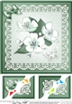 8 x 8 Apple Blossom Scalloped Corner Topper