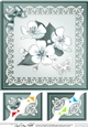8 x 8 Apple Blossom Scalloped Corner Topper