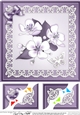 8 x 8 Apple Blossom Scalloped Corner Topper
