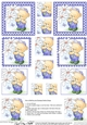 Cute Hunney Bear Robert has Pretty Flowers - Pyramage sheet