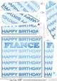 Happy Birthday FIANCE Fan Pyramage Topper