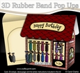 3D Shoppe Pop Up Rubber Band Card Kit - The Little Tie Shop