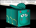 3D Cute Critter Treat Box Gift Set Mini Kit - Love Bug